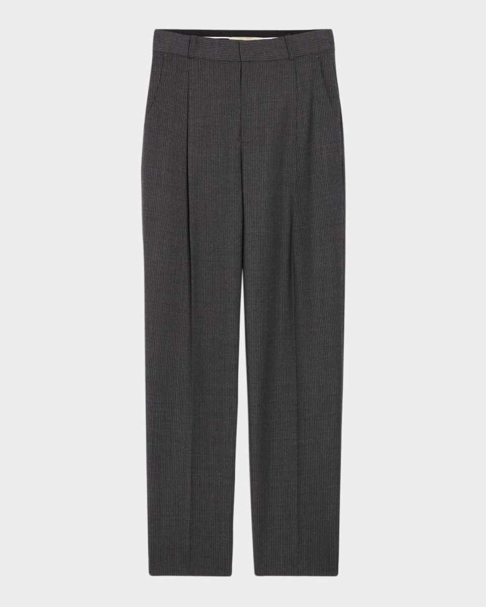 Dude Pleated Pinstripe Pants